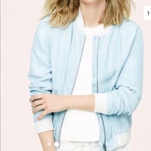 Lou & Grey Jean Bomber Jacket